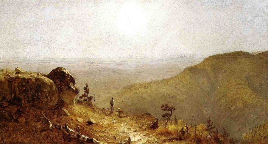 Sanford Robinson Gifford Study for 'The View from South Mountain, in the Catskills'